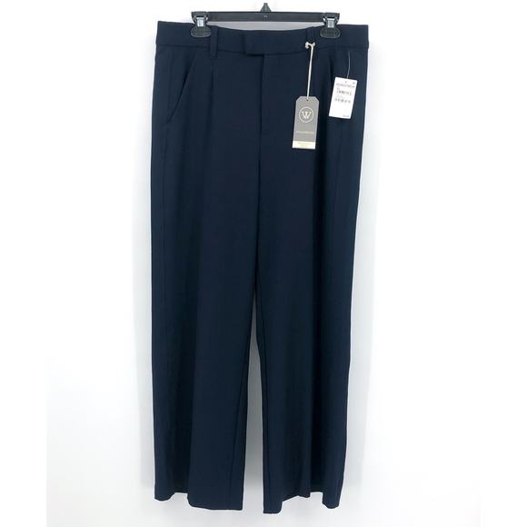 Wit & Wisdom Navy Wide-Leg Trousers - Picture 3 of 10